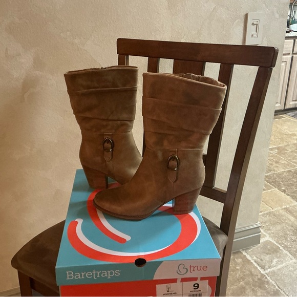 BareTraps Women's size 9 Auburn Cheyenne Mid Calf Heeled Boots - Picture 11 of 16